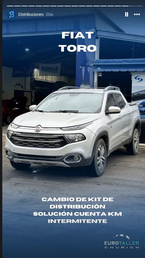Fiat Toro atendida en Eurotaller Churich